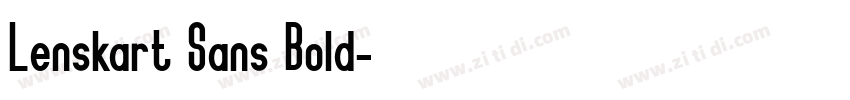 Lenskart Sans Bold字体转换